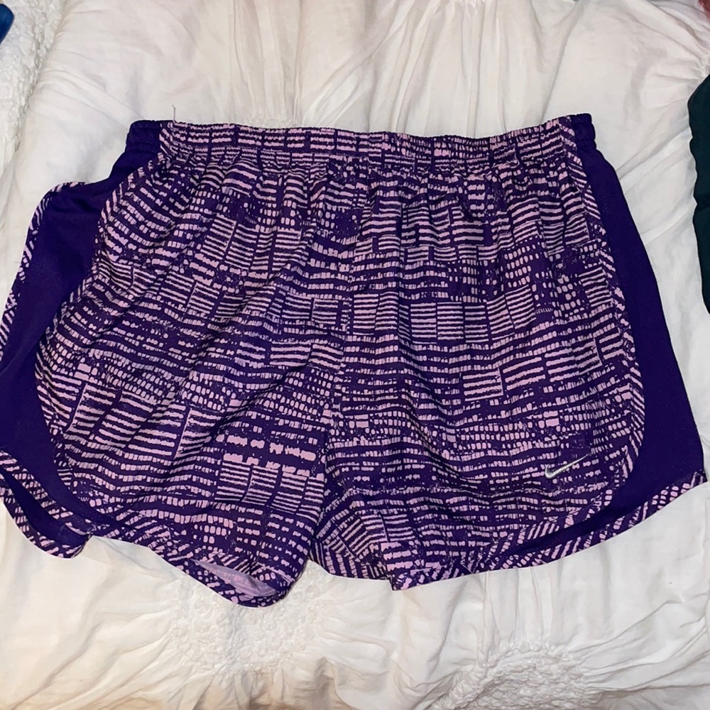 Nike Running Shorts - Purple Pattern